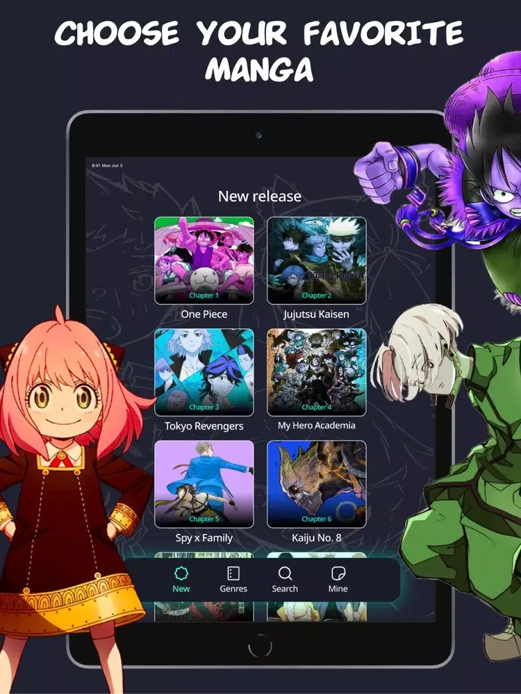 Manga Reader : Pocket Comics iPad 應用截圖