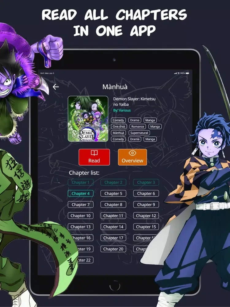 Manga Reader : Pocket Comics iPad 應用截圖