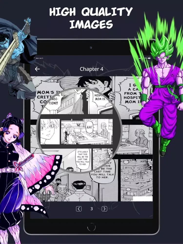 Manga Reader : Pocket Comics iPad 應用截圖