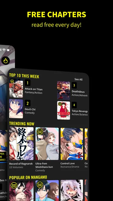 Mangamo Manga Reader & Comics应用截图