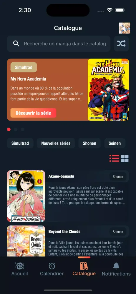 Capturas de pantalla de Manga Nova
