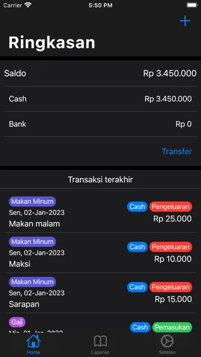 Capturas de pantalla de Easy Money Manager