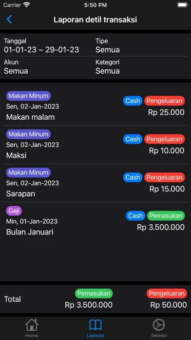 Capturas de pantalla de Easy Money Manager