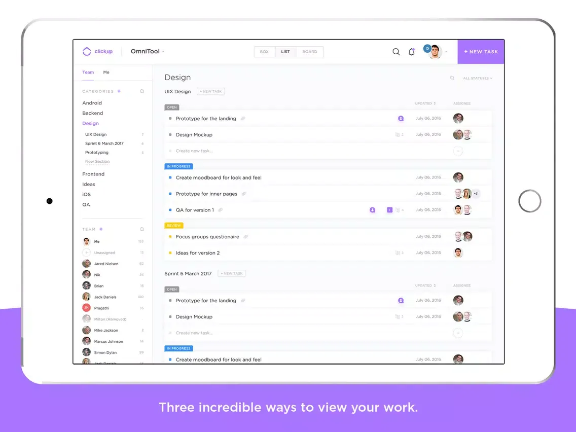 Скриншоты ClickUp: Productivity Platform iPad 