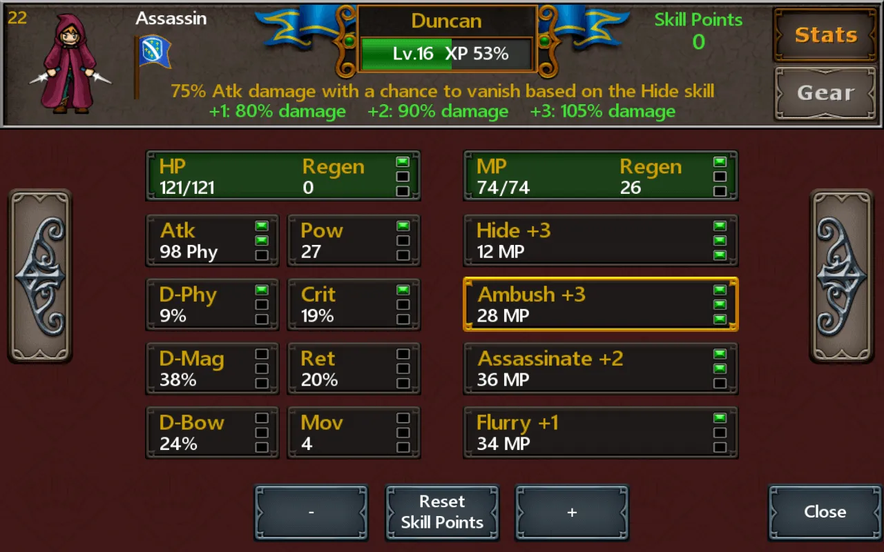 Tactics Maiden سکرین شاٹس