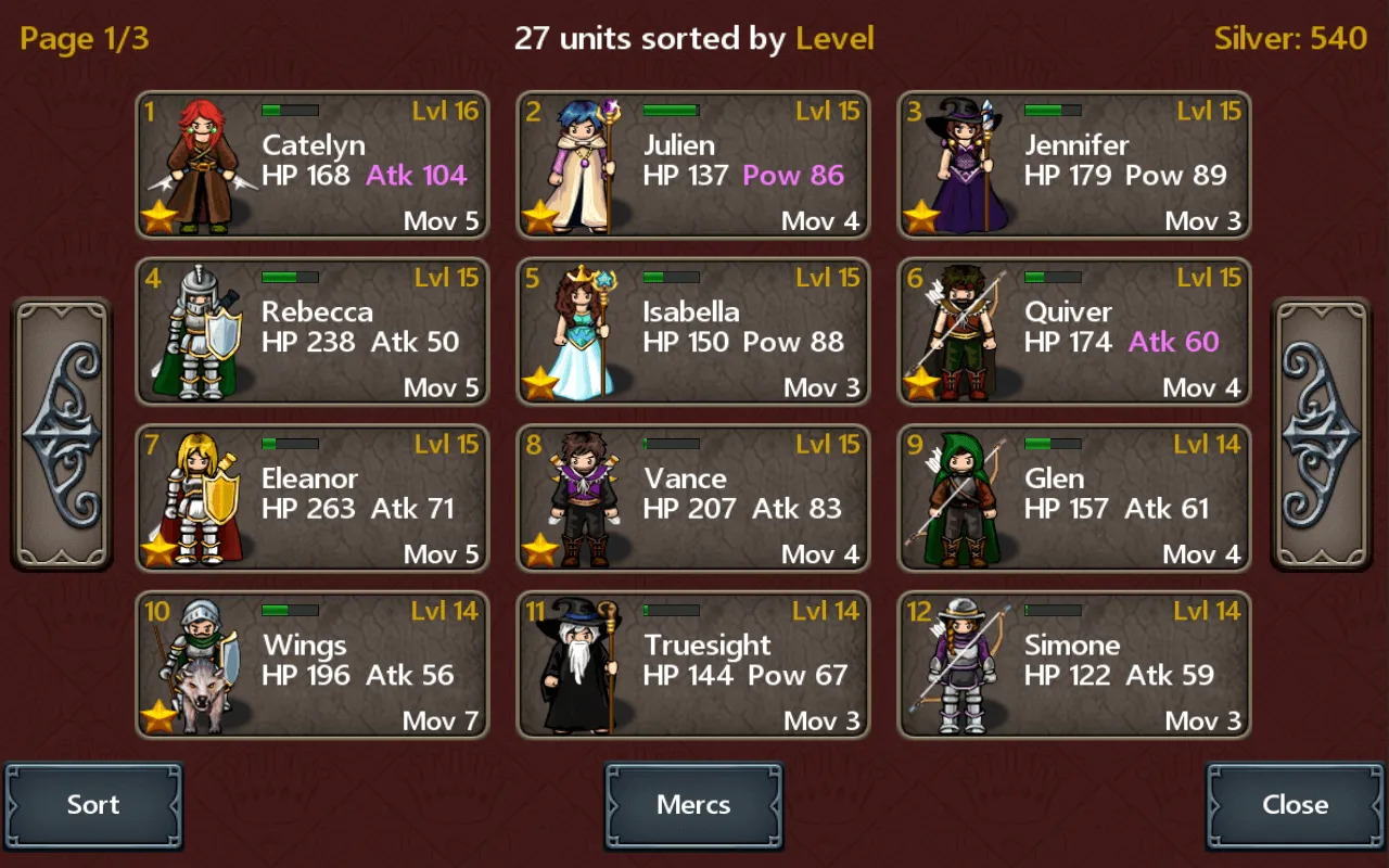 Tactics Maiden سکرین شاٹس