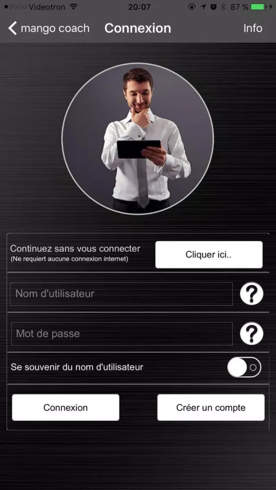 Capturas de pantalla de mango coach – PNL