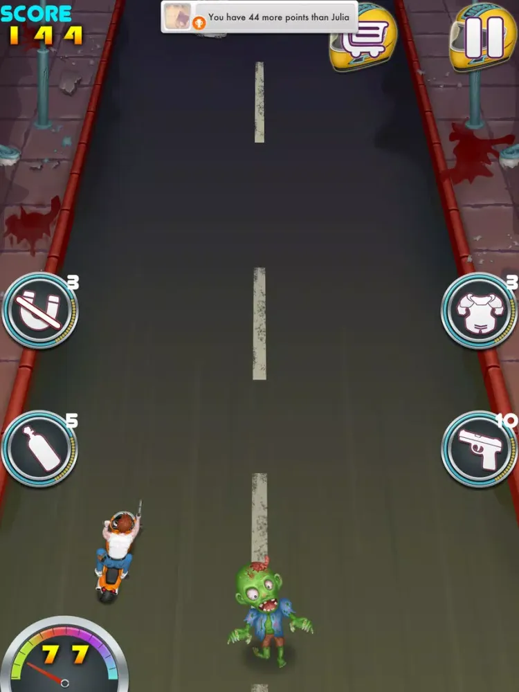A Zombie Moto World War - Free Car Racing Game iPad 应用截图