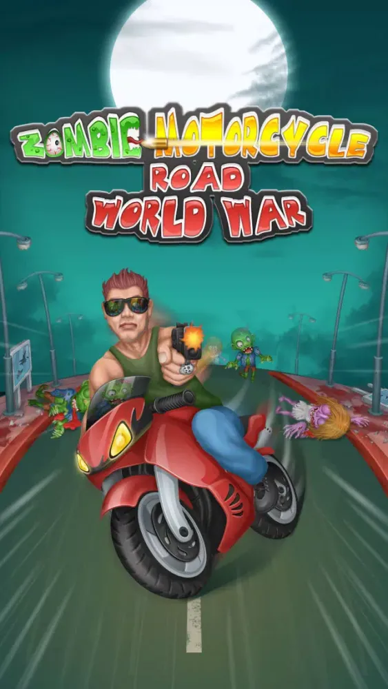 A Zombie Moto World War - Free Car Racing Game应用截图