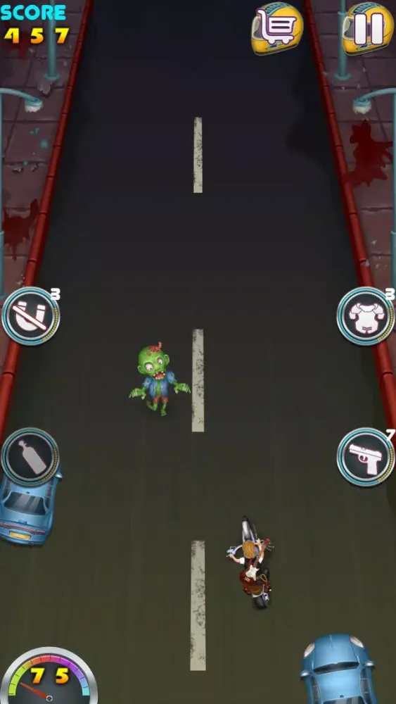A Zombie Moto World War - Free Car Racing Game应用截图