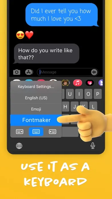 Captures d'écran de Fontmaker - Font Keyboard App