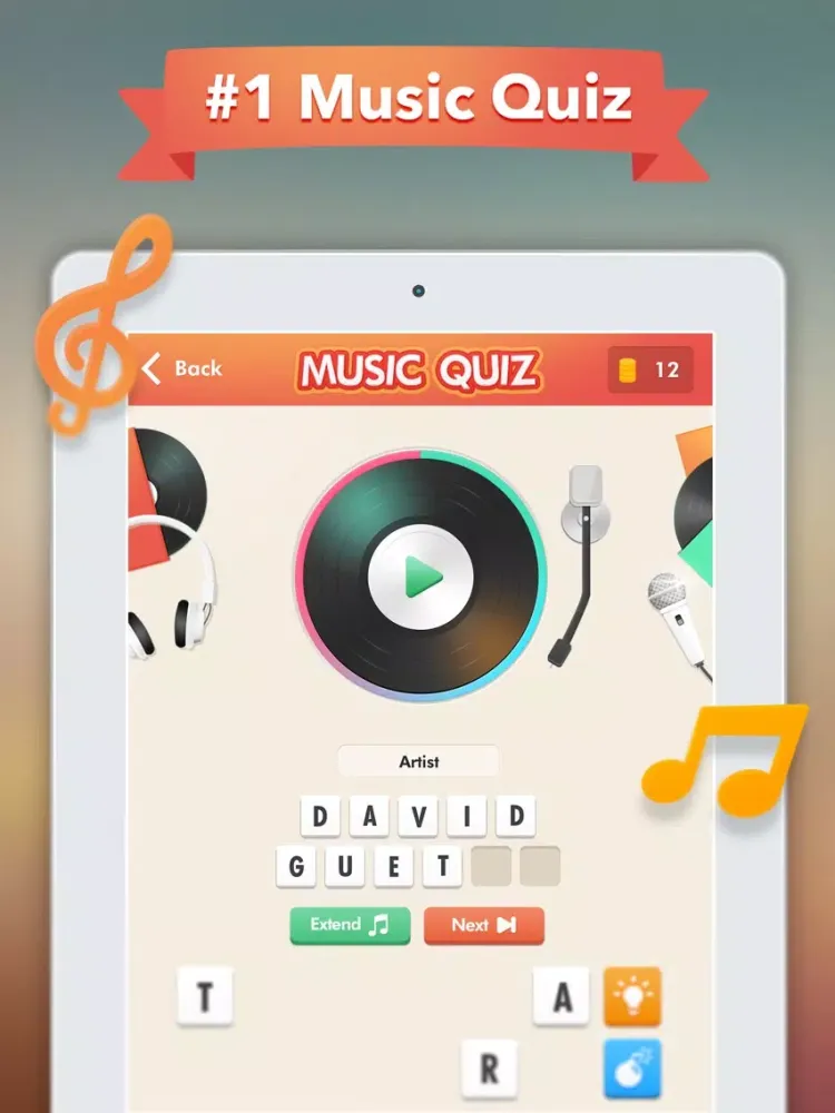 Music Quiz - name that tune ! iPad  स्क्रीनशॉट