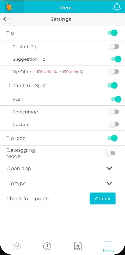 Screenshot di Mango Pay