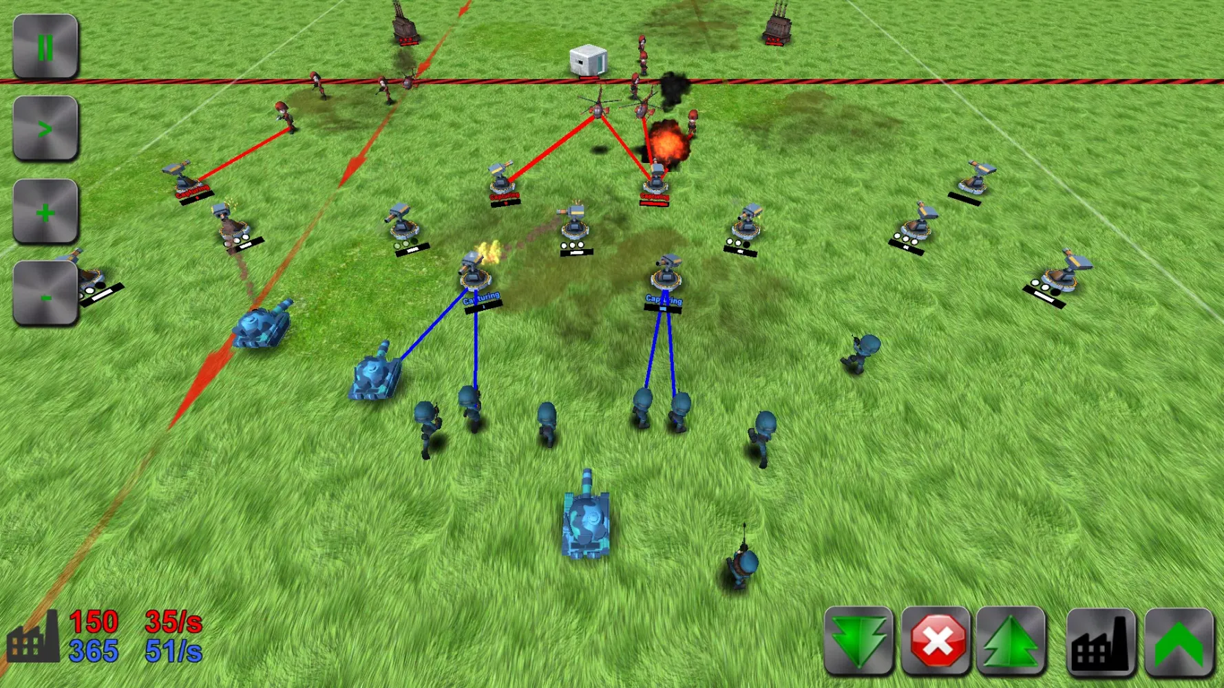 Ảnh chụp màn hình của WAR! Showdown