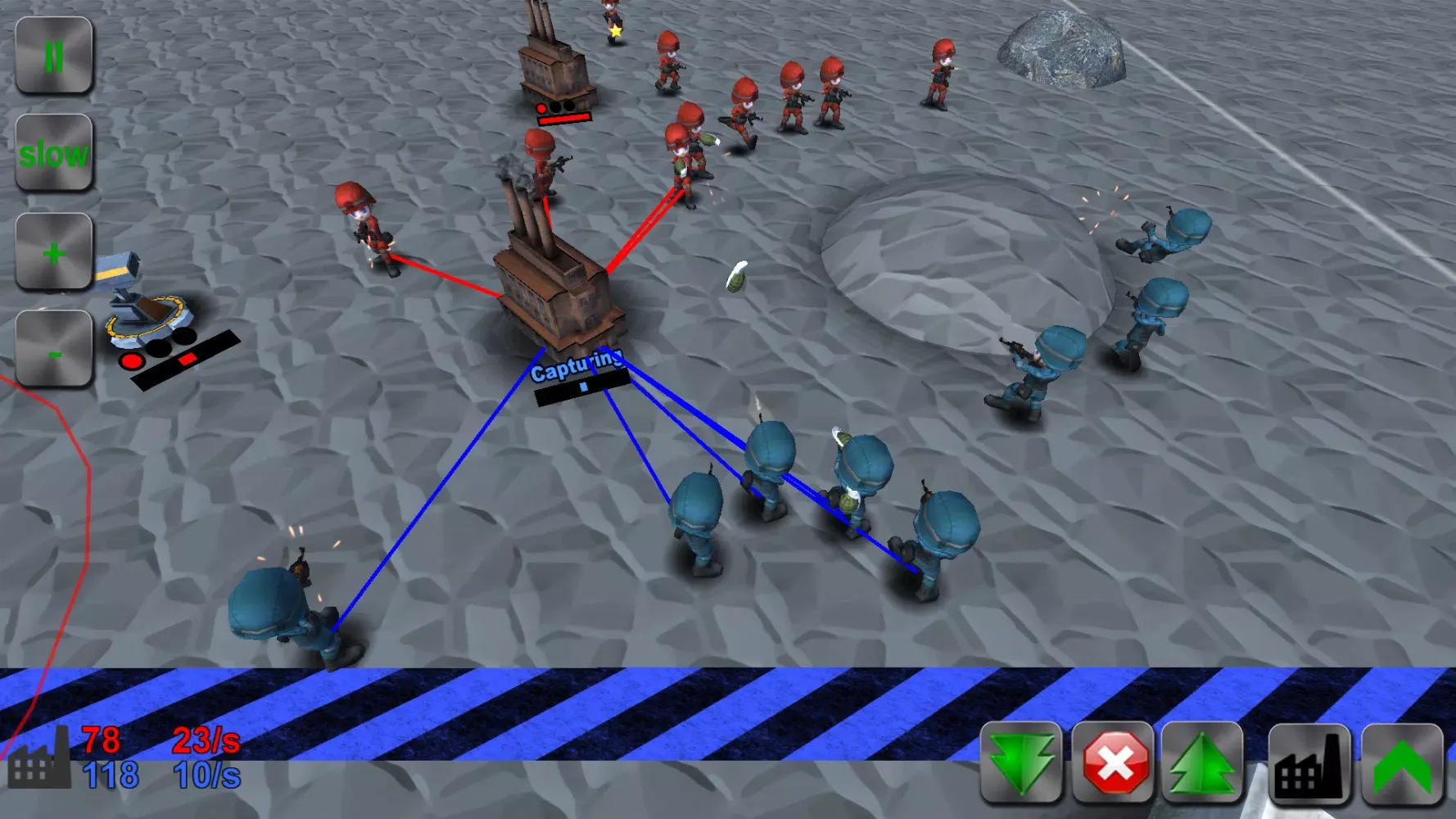 Ảnh chụp màn hình của WAR! Showdown