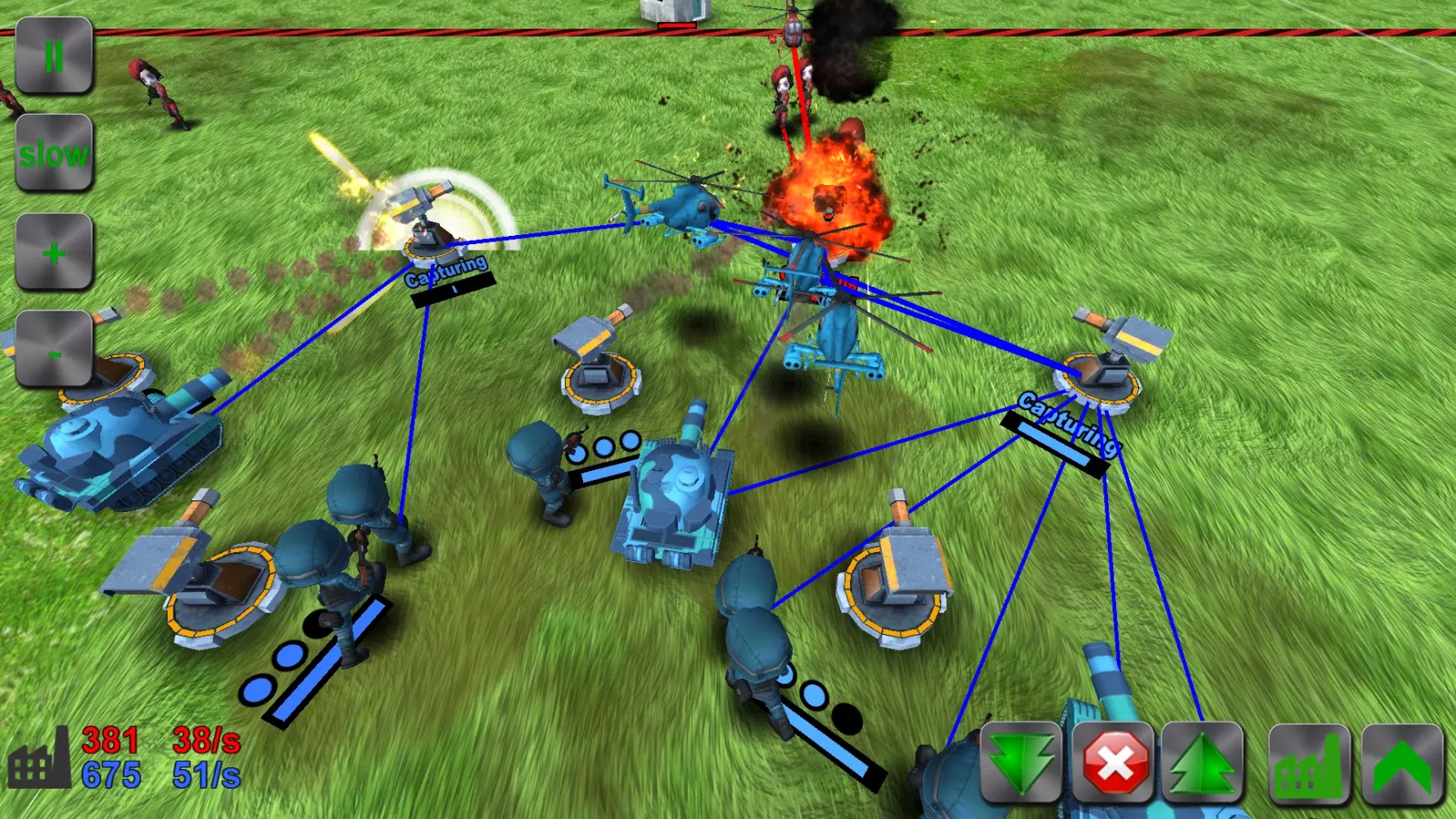 Ảnh chụp màn hình của WAR! Showdown