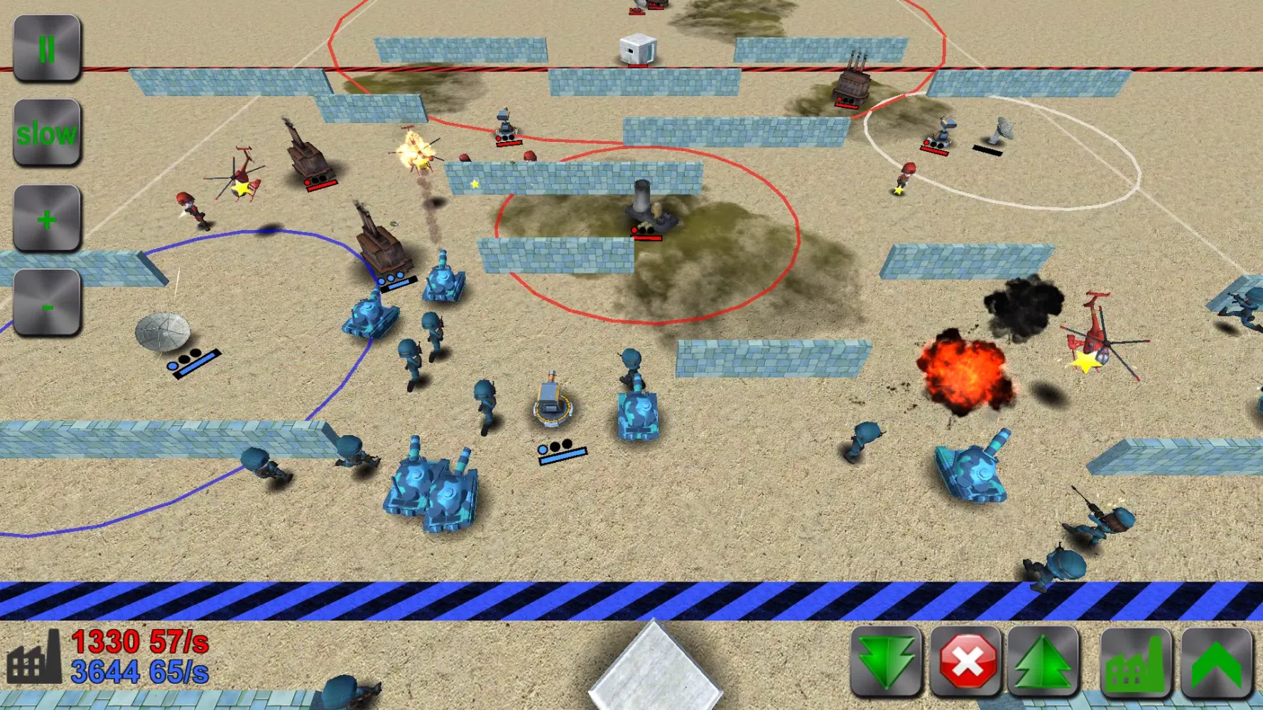 Ảnh chụp màn hình của WAR! Showdown