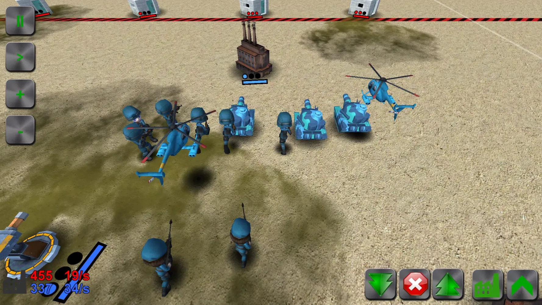 Ảnh chụp màn hình của WAR! Showdown