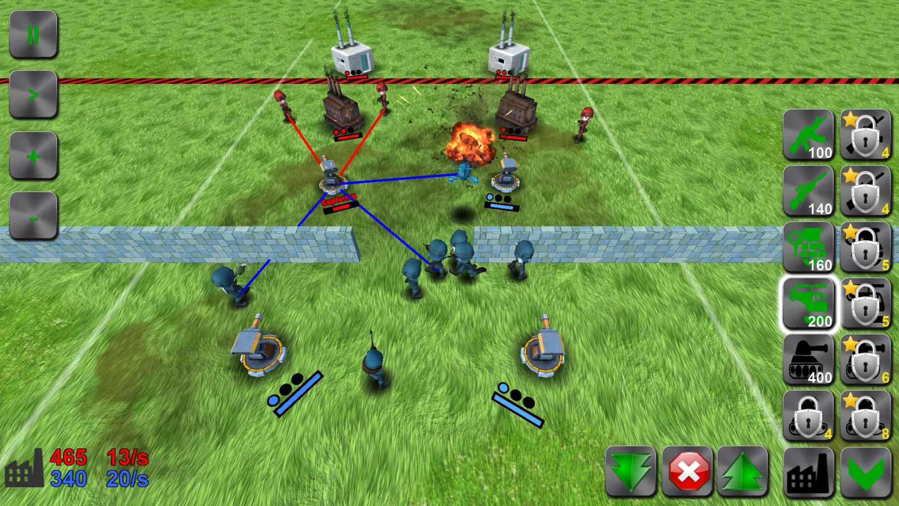 Ảnh chụp màn hình của WAR! Showdown