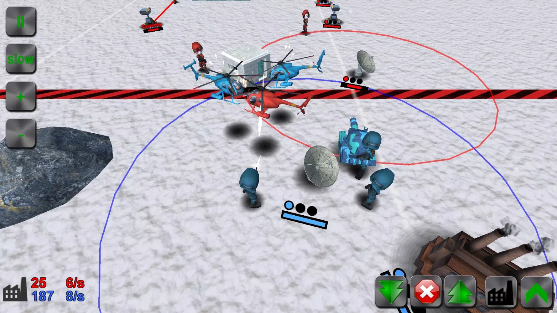Ảnh chụp màn hình của WAR! Showdown