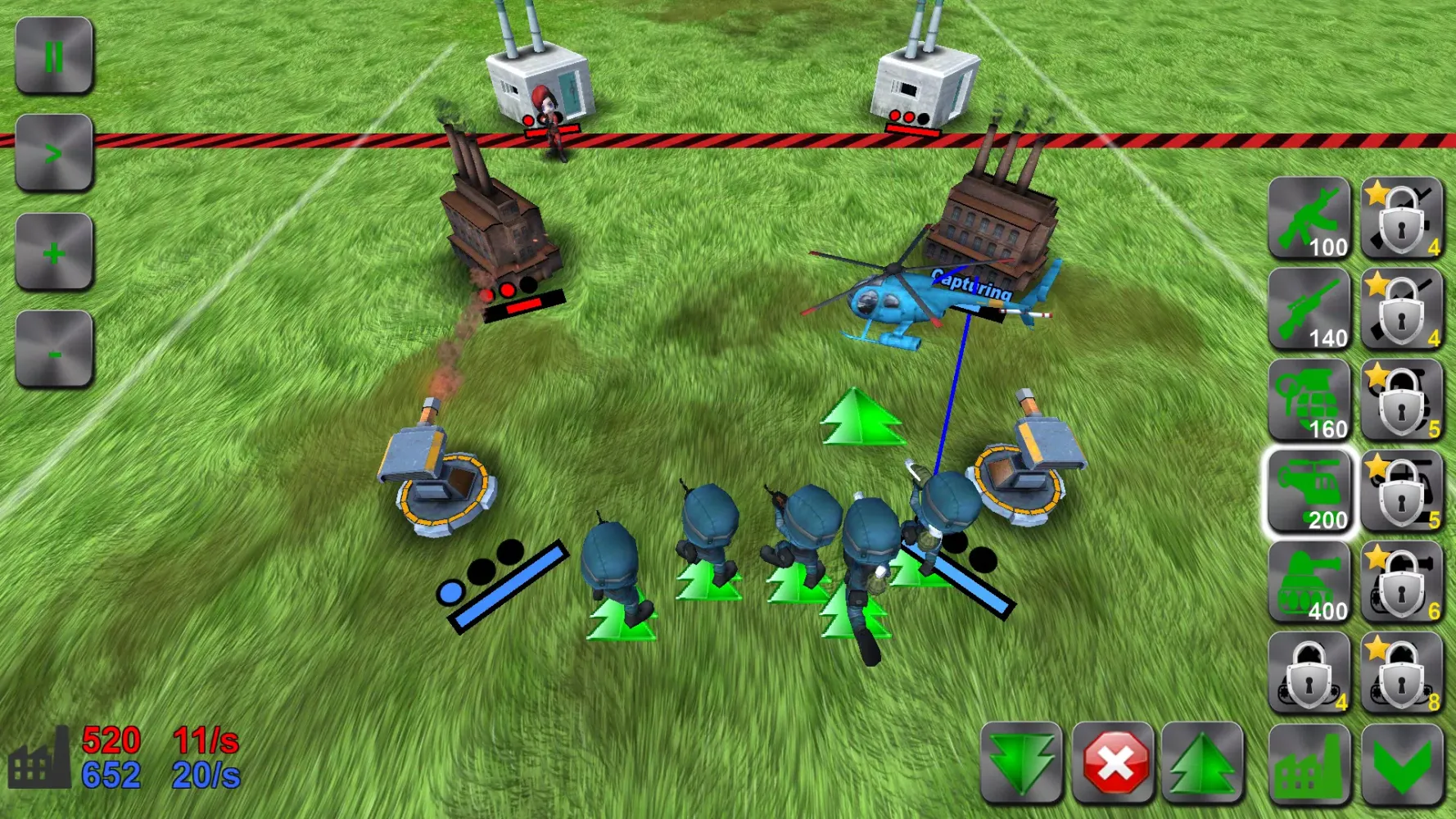 Ảnh chụp màn hình của WAR! Showdown
