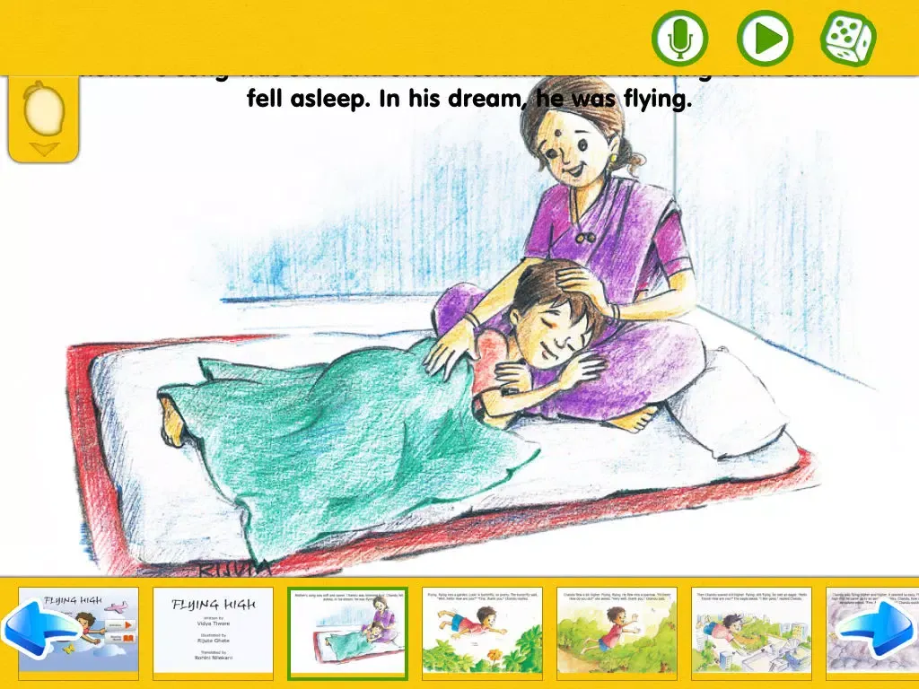 Flying High - Read Along Library of interactive stories,poems,rhymes,pratham books and other books for children iPad Screenshots