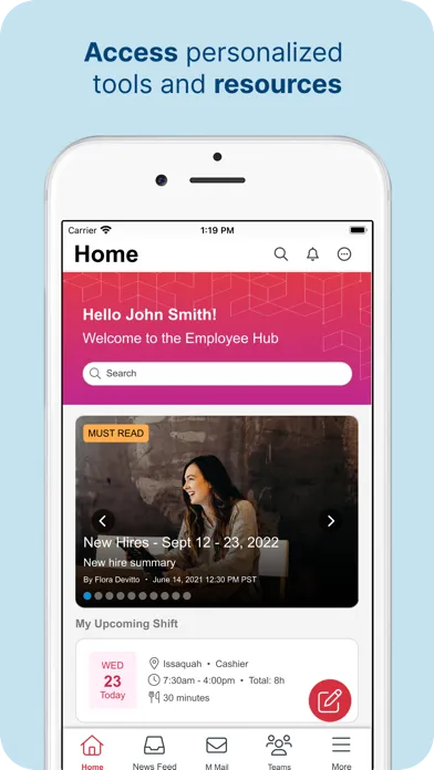Ảnh chụp màn hình của MangoApps