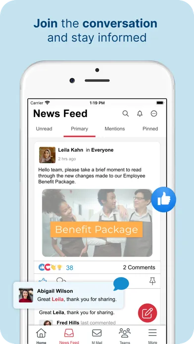 Ảnh chụp màn hình của MangoApps