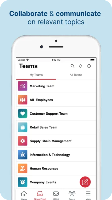 Ảnh chụp màn hình của MangoApps
