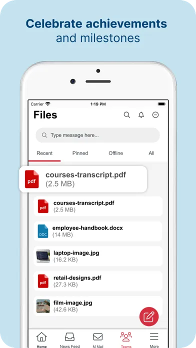 Ảnh chụp màn hình của MangoApps