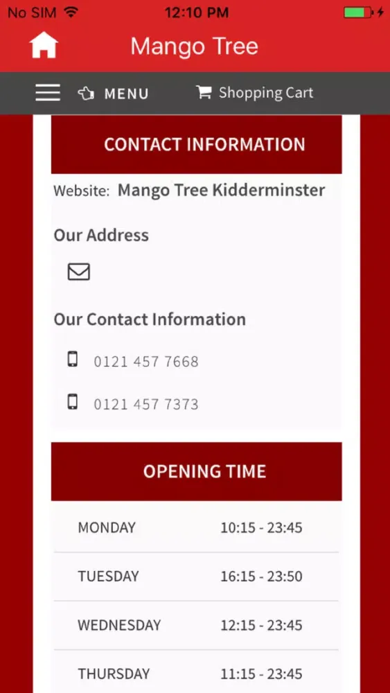 ภาพหน้าจอของ Mango Tree, Kidderminster