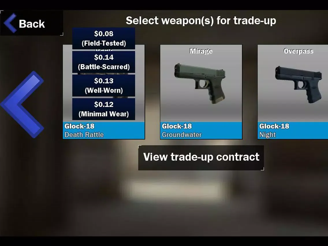 Скриншоты Trade up Contract Simulator for CS:GO iPad 