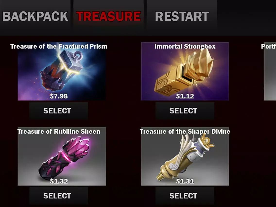 Capturas de tela do Treasure Opening for Dota 2 iPad 