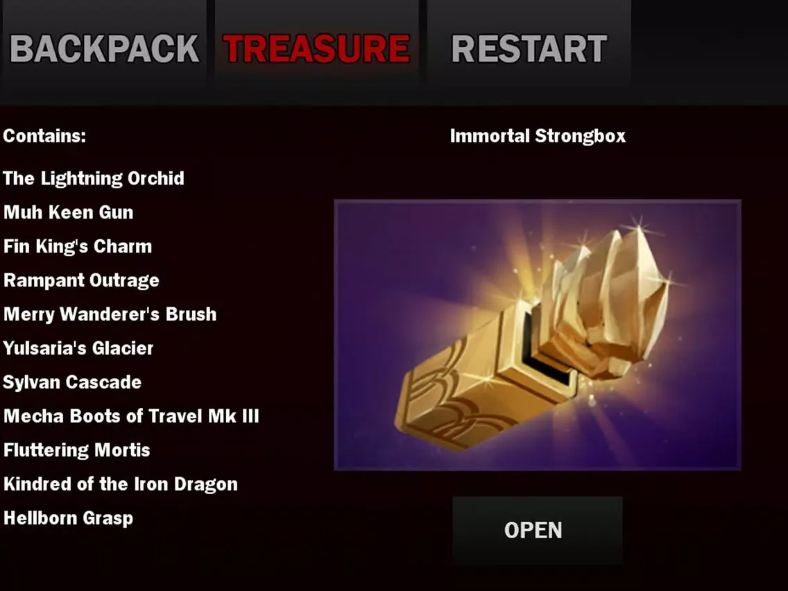 Capturas de tela do Treasure Opening for Dota 2 iPad 