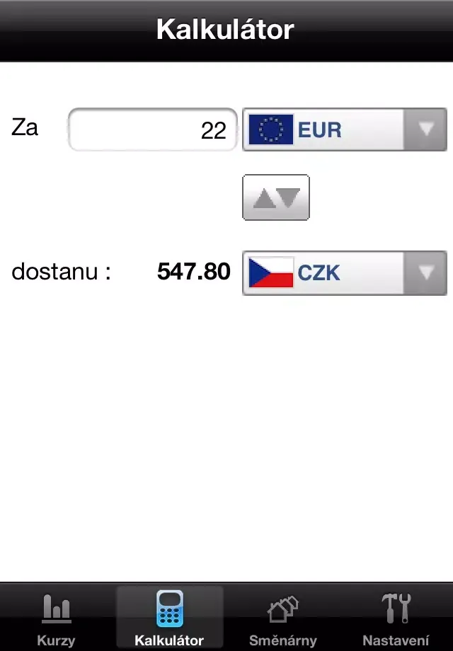 Kurzy měn Screenshots