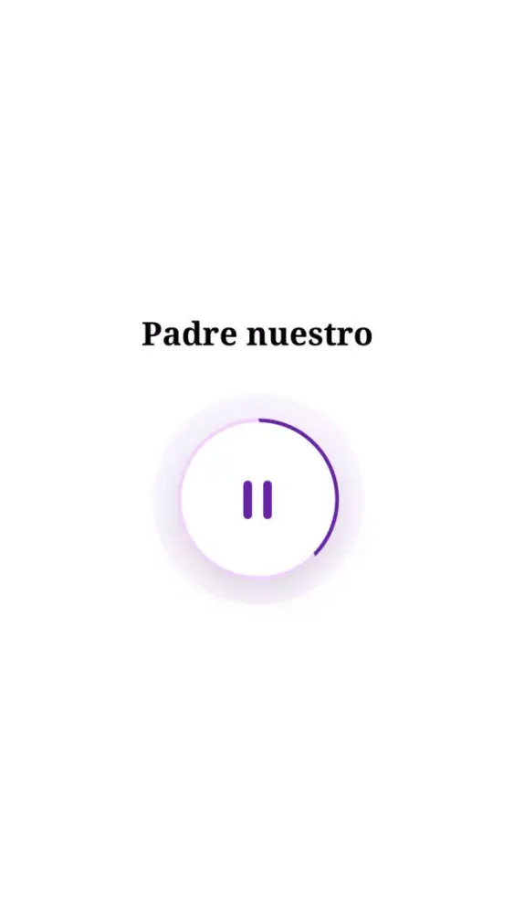 Capturas de tela do Padre nuestro - audio