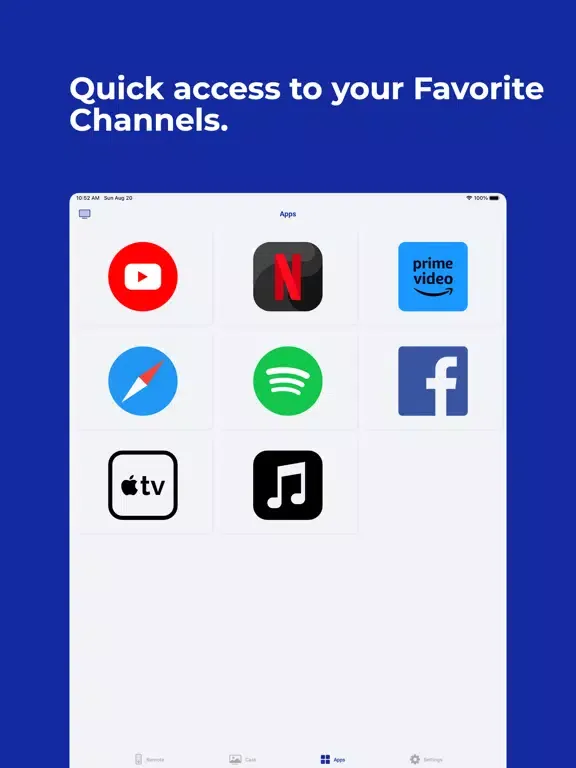 Zrzuty ekranu Smart remote for Samsung TV . iPad 