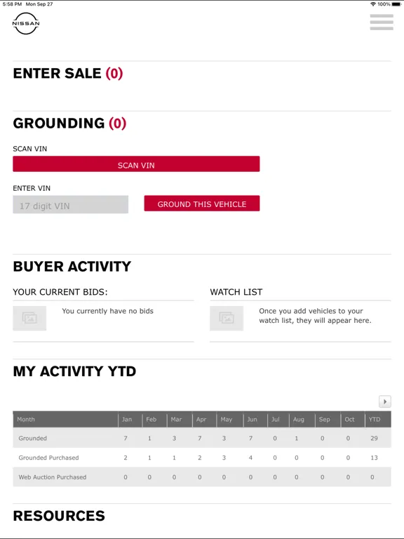 Tangkapan skrin RPM NMAC/IFS iPad