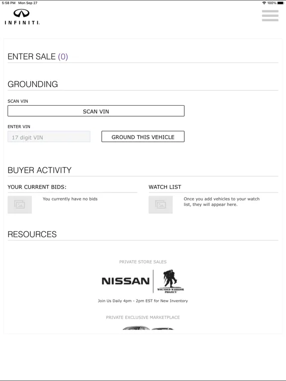 Tangkapan skrin RPM NMAC/IFS iPad