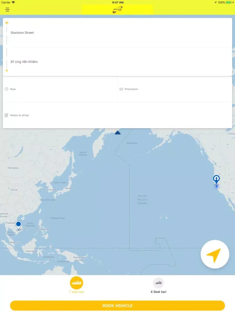 Capturas de tela do Mạnh Huyền Taxi 68 iPad 