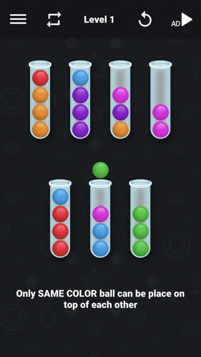 Ball Sort 3D : Drop Ball Tube スクリーンショット