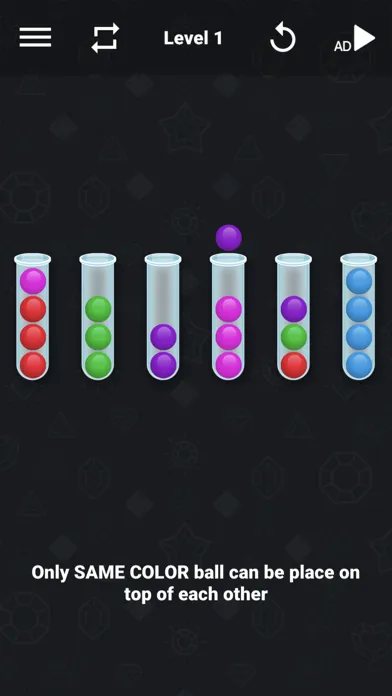 Ball Sort 3D : Drop Ball Tube スクリーンショット