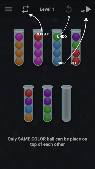 Ball Sort 3D : Drop Ball Tube スクリーンショット