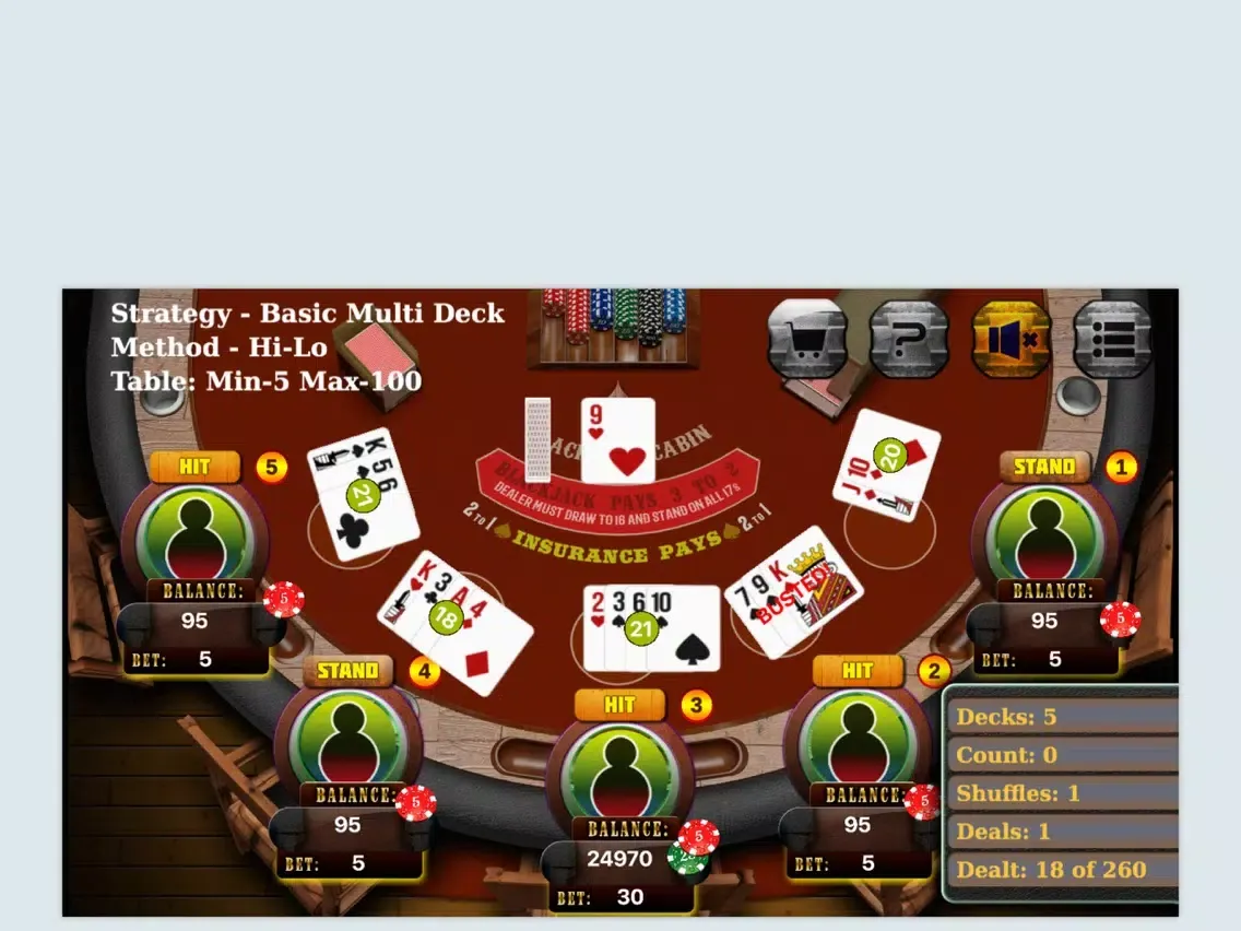 صور Blackjack Counting Strategy Trainer iPad 