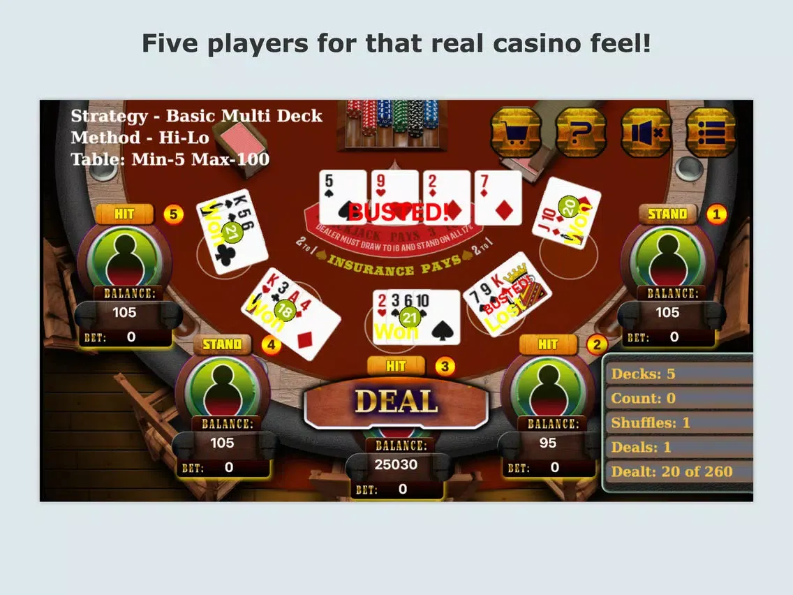 صور Blackjack Counting Strategy Trainer iPad 