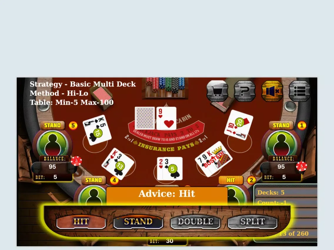 صور Blackjack Counting Strategy Trainer iPad 