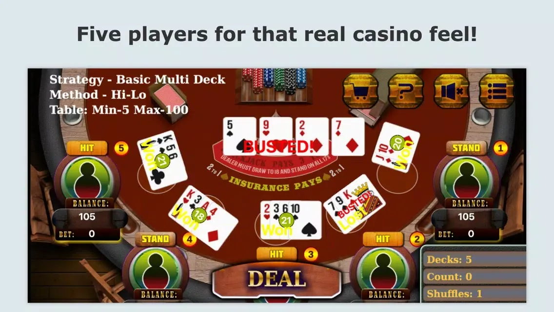 صور Blackjack Counting Strategy Trainer