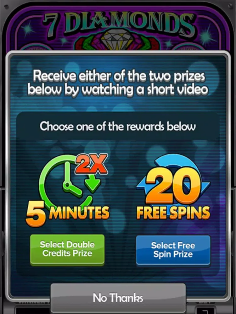 Seven Diamonds Deluxe Slots iPad  स्क्रीनशॉट