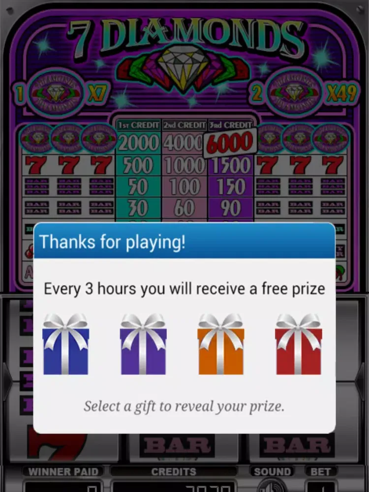 Seven Diamonds Deluxe Slots iPad  स्क्रीनशॉट