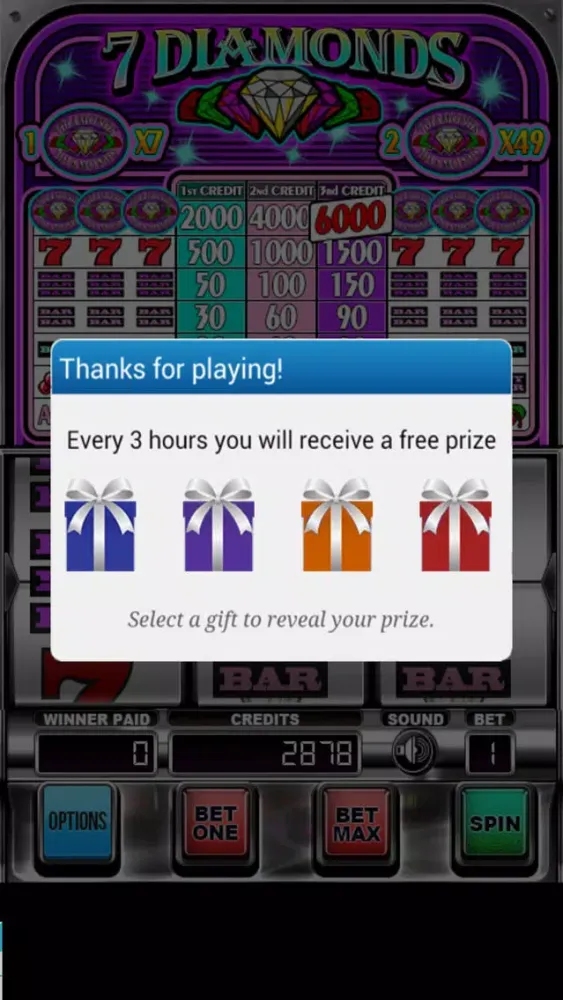 Seven Diamonds Deluxe Slots स्क्रीनशॉट